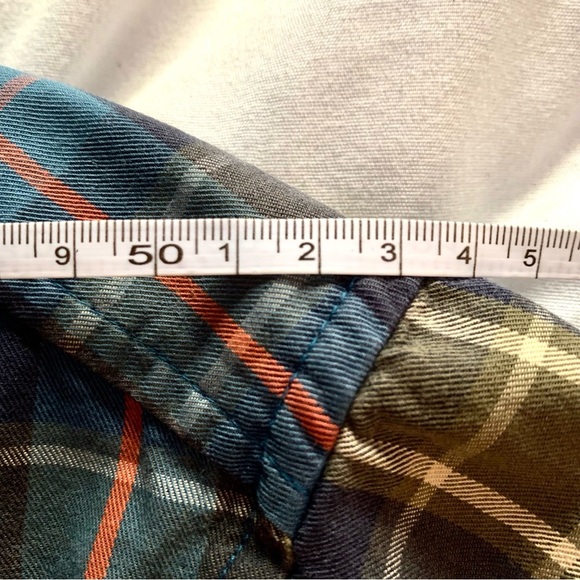 Vintage 90s GAP Shirt Men L Blue Plaid Short Sleeve Button Down Casual Cotton - Picture 5 of 8